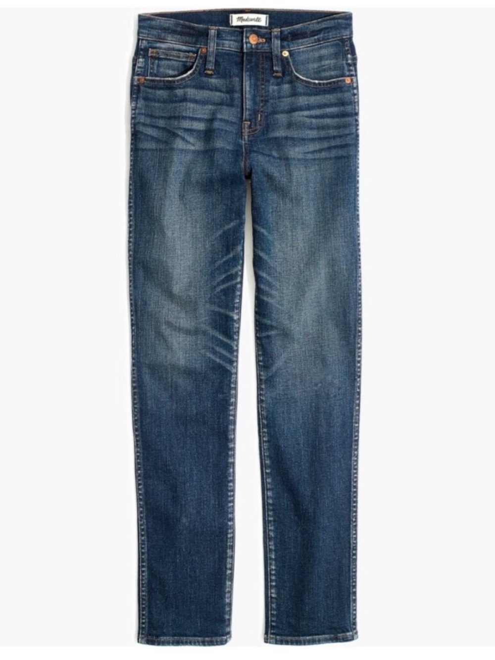 Madewell Slim Straight Jeans in Hammond Wash Japanese Kaihara Denim - Size 26